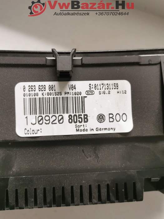 Kilométeróra VW GOLF IV