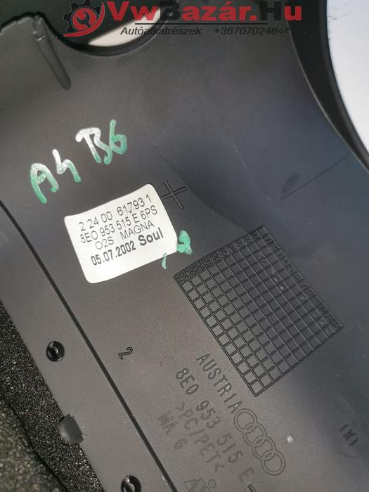 Kormányburkolat alsó – felső AUDI A4 B6