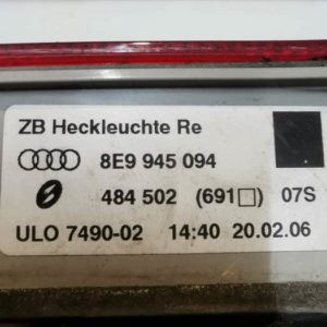 Hátsó lámpa AUDI A4 B7 jobb belső