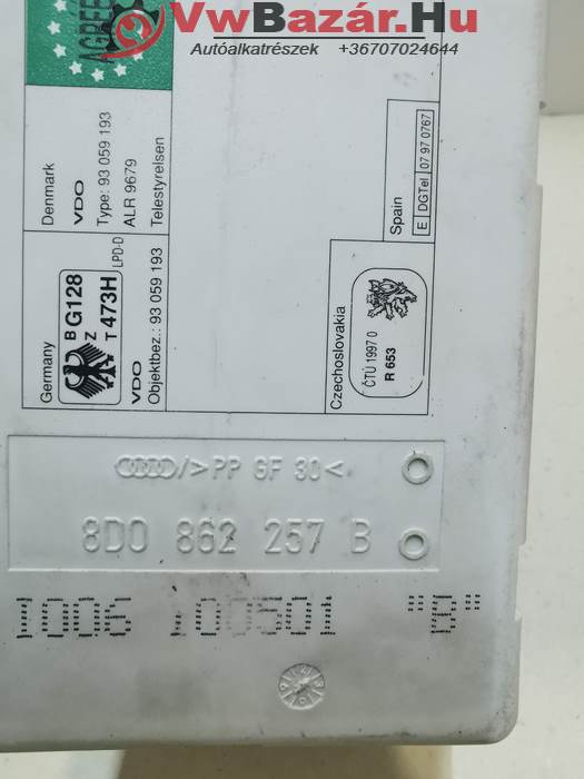 Központizár kompresszor AUDI A3, A4 B5