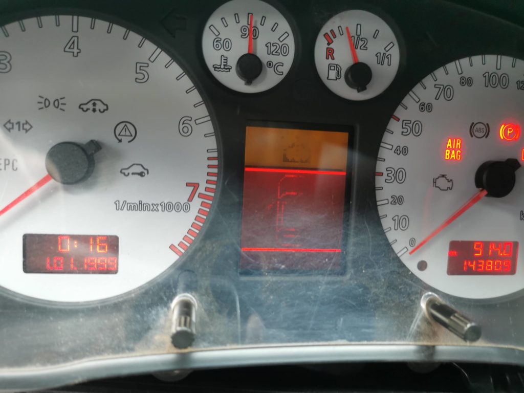 Kilométeróra AUDI A4 B5 Fehér számlapos