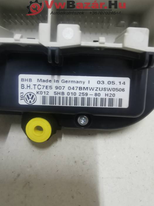 Klímavezérlő VW TRANSPORTER T5.1 7e5 907 047 bm