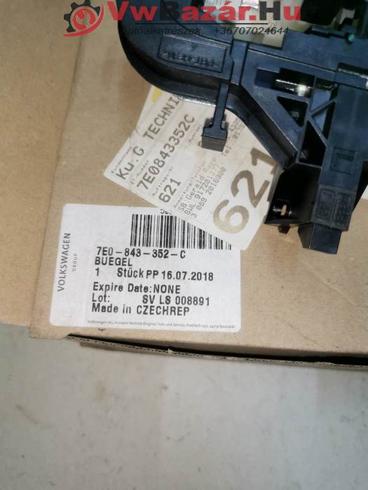 VW T5 kilincstartó szerkezet jobb tolóajtóba 7e0 843 352 c