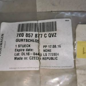 Biztonságiövcsatt VW T5 TRANSPORTER 7e0 857 877 c