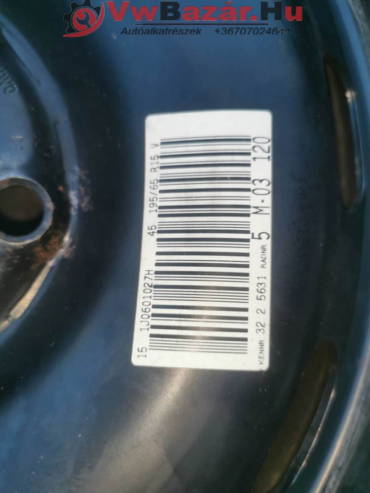 Pótkerék VW GOLF 4 BORA 1j0601027h