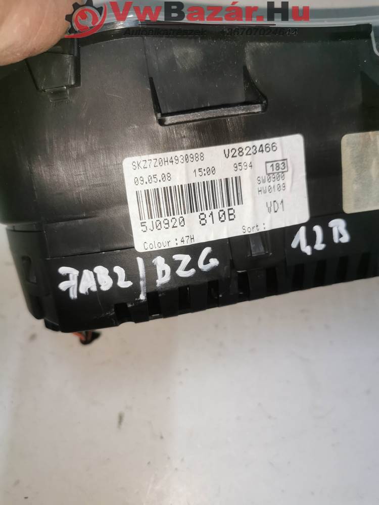 Kilométeróra SKODA FABIA II BZG 5j0920810b