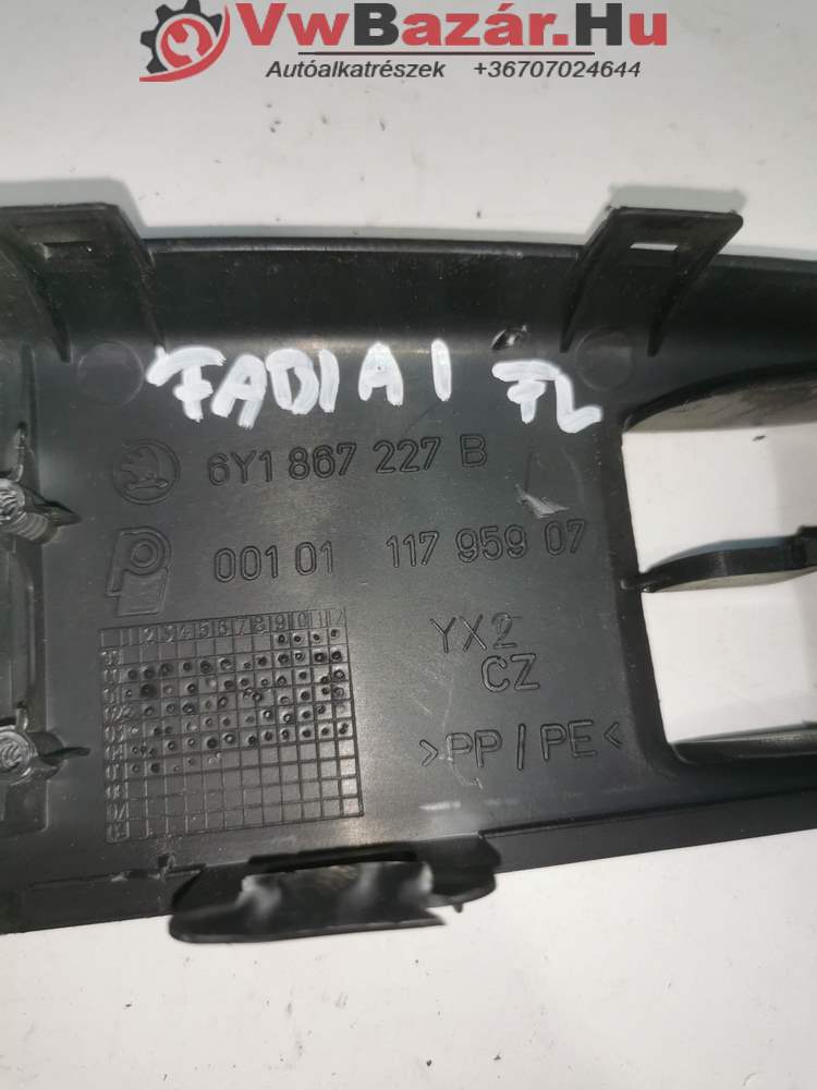 Ablakemelő kapcsoló keret SKODA FABIA I 6y1867227b