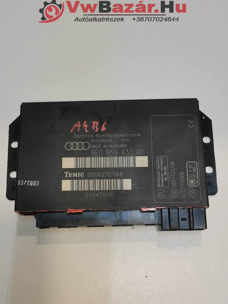 Komfort elektronika AUDI A4 B6 8e0959433ar