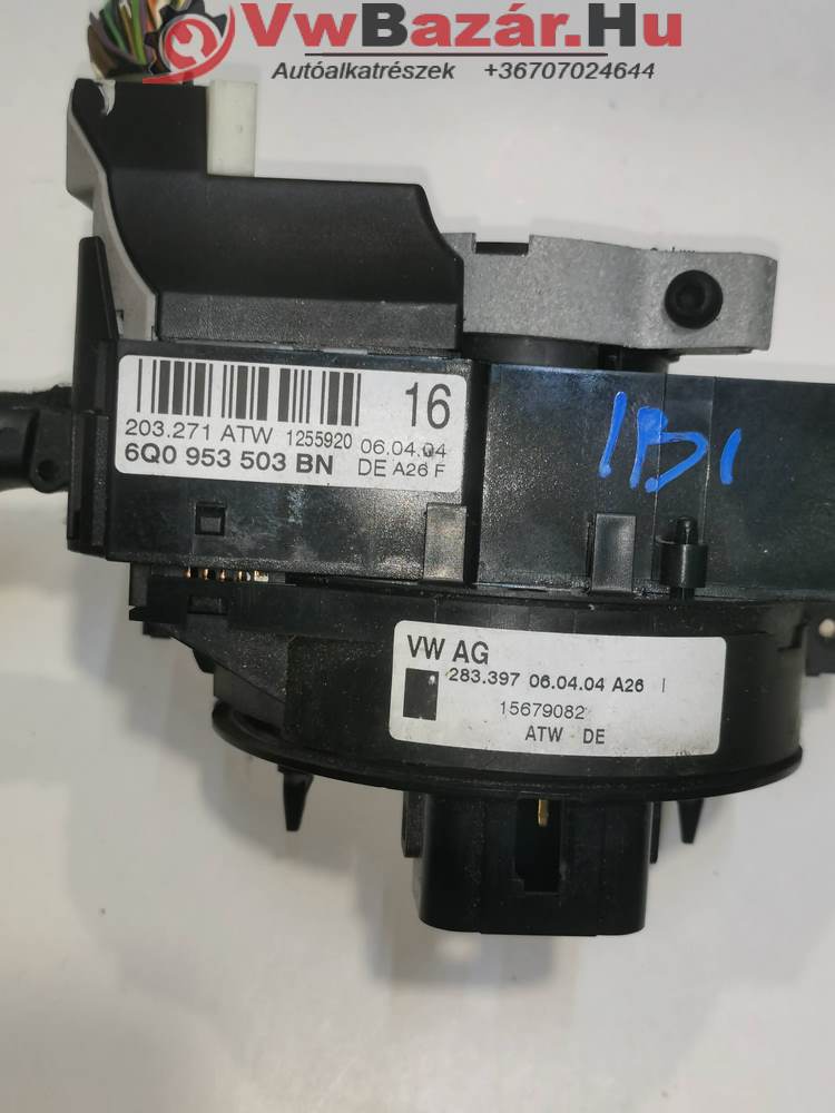 Tempomatkar, kormánykar VW POLO 9N ,SEAT IBIZA, T5 6q0953503bn