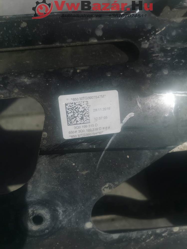 Bölcső, segédvázkeret Touran 5t VW AUDI SEAT SKODA 3q0199315d 3q0199313bh