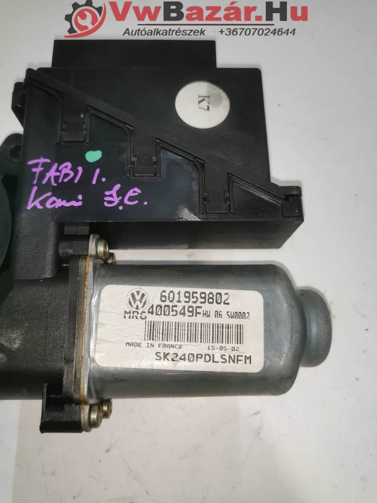 Ablakemelő motor SKODA FABIA I jobb 6q1959802
