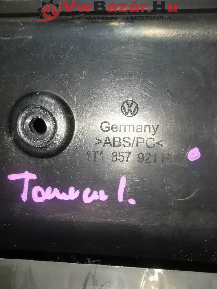 Műszerfal középső tároló rekesz VW TOURAN 1T1 857 921B