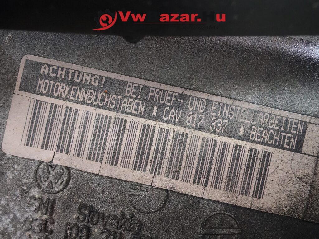 CAV Motor VW AUDI SEAT SKODA Cav motorblokk hengerfejjel