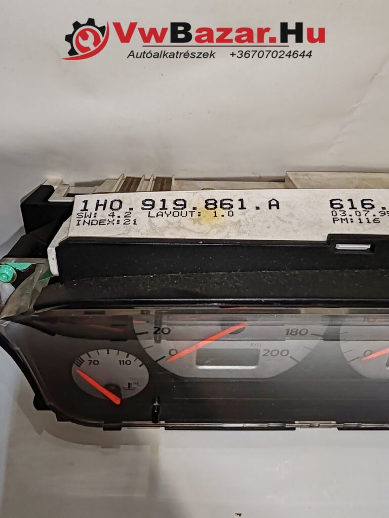 Kilométeróra VW GOLF 3 tdi ezüst számlapos 1h0919861a