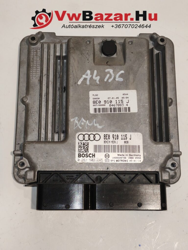 Motorvezérlő AUDI A4 8e0910115j