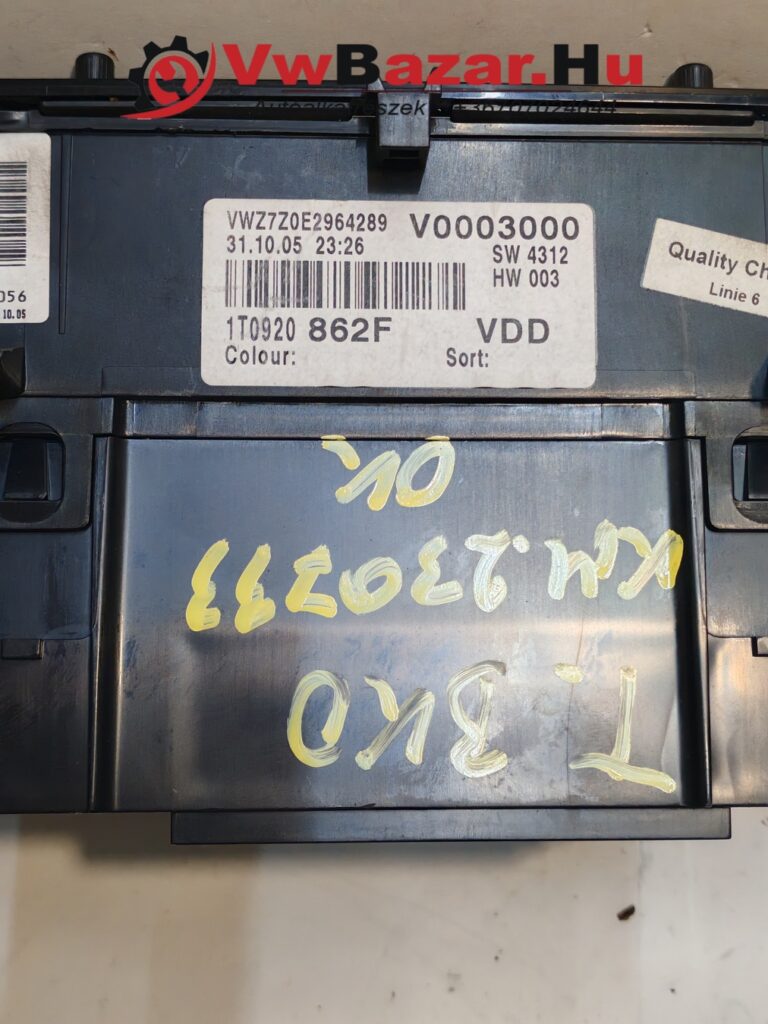 Kilométeróra VW TOURAN BKD 1t0920862f