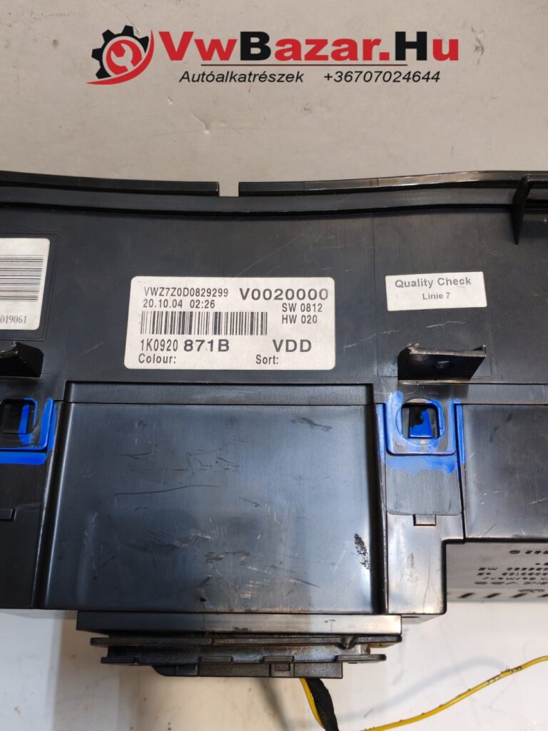 Kilométeróra VW GOLF V 1K0920871B