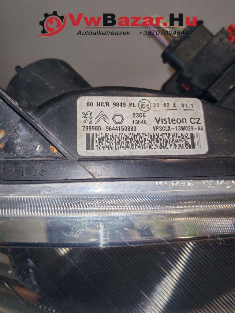 Első fényszóró jobb Citroen Berlingo 2 79998d-9644150880