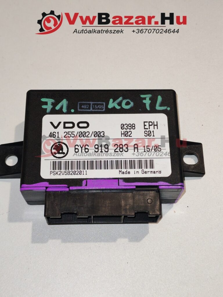 Parkradar vezérlő SKODA Fabia I FACELIFT 6y6919283a