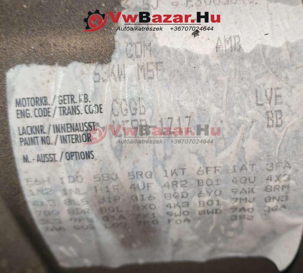 CGGB Motor VW AUDI SEAT SKODA