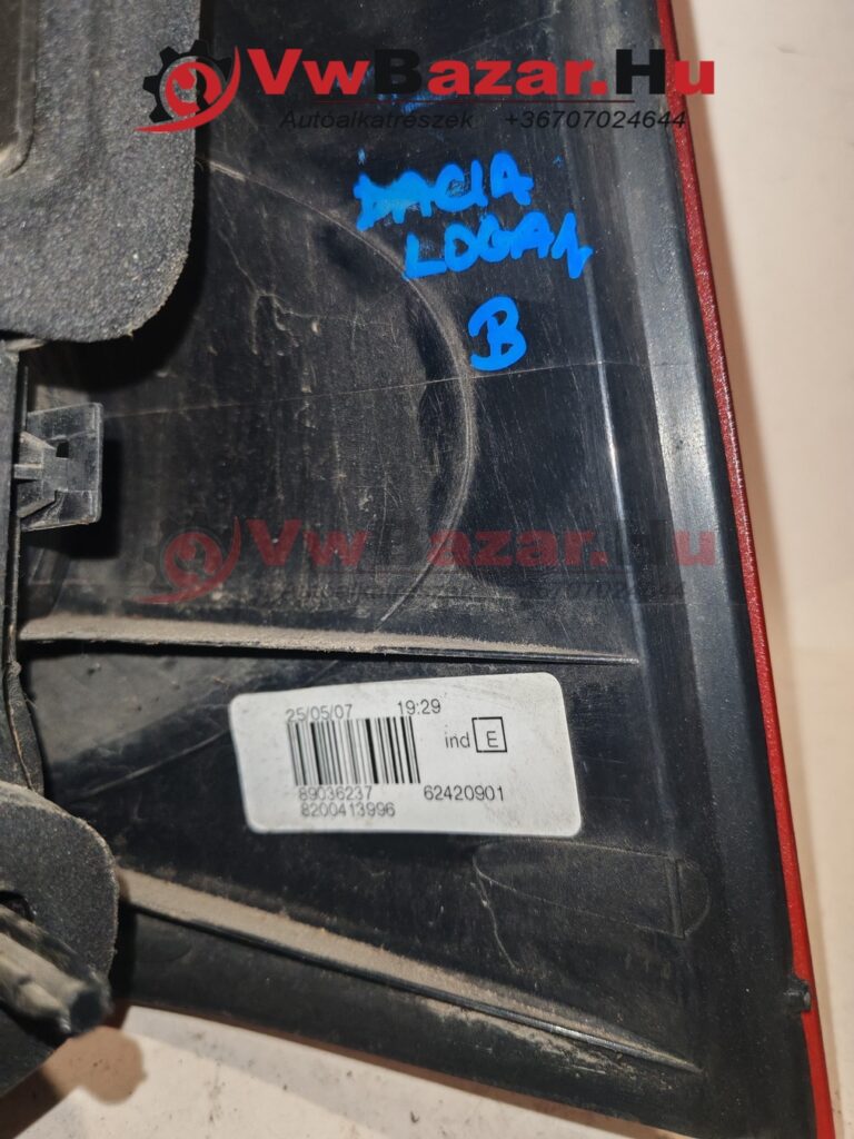 Hátsó lámpa bal DACIA Logan 8200413996