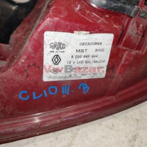 Hátsó lámpa bal RENAULT Clio III 020300999
