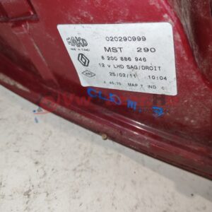 Hátsó lámpa jobb RENAULT Clio III 020290999
