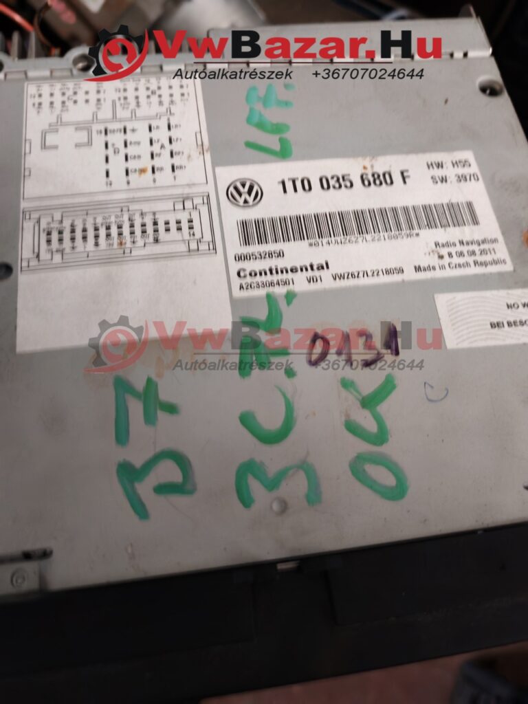 Autórádió Navi autórádió RNS 510 VW