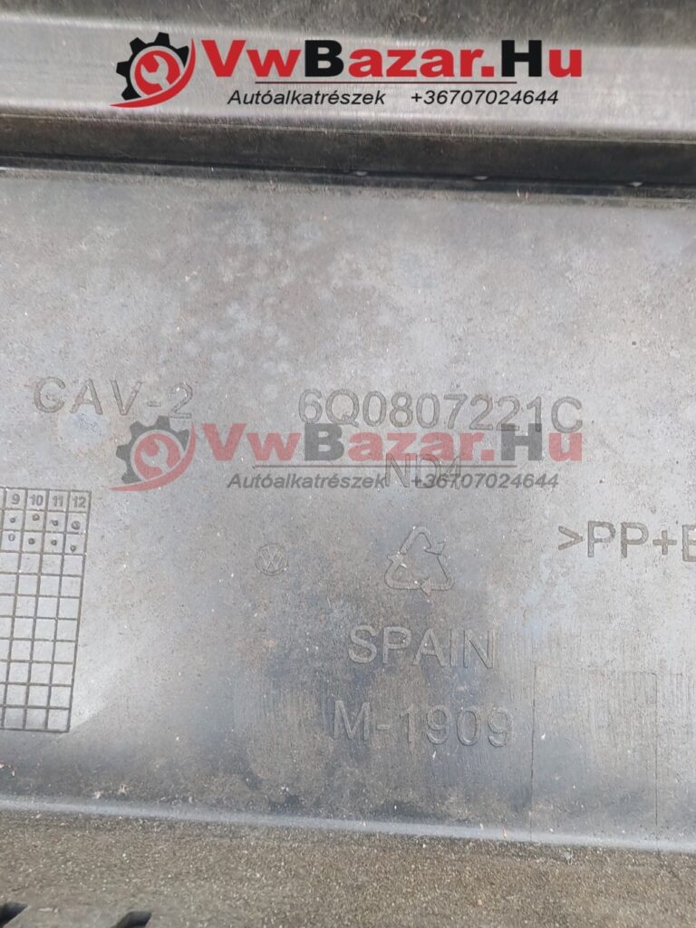 Első lökhárító Vw Polo 9n3 lc9z 6q0507221c