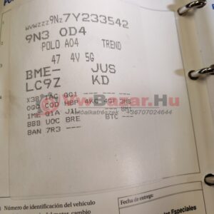 BME komplett Motor 1.2 12v VW  SEAT SKODA
