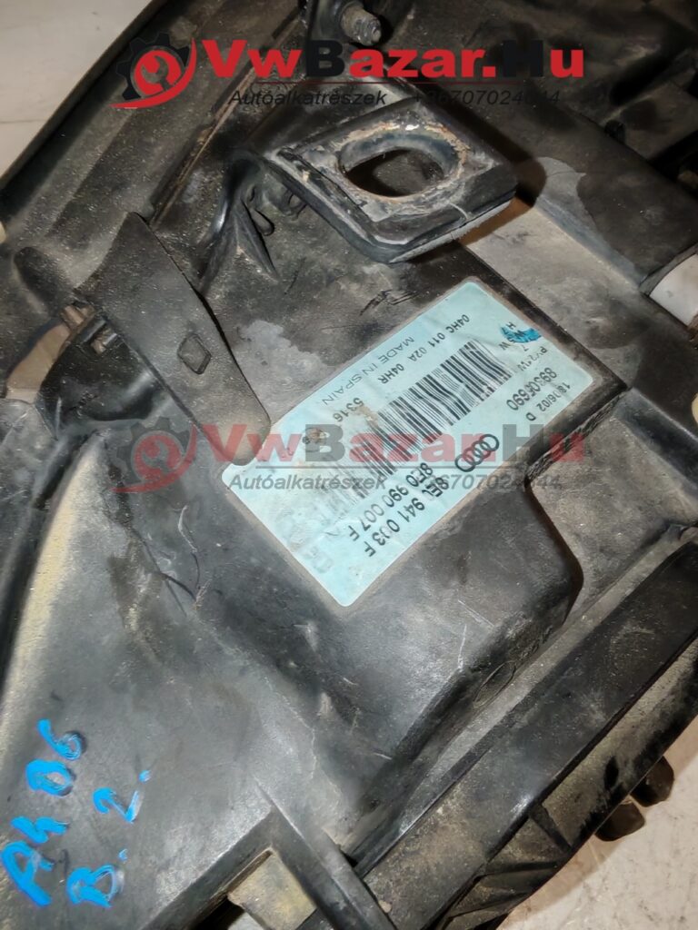 Első fényszóró bal AUDI A4 B6 8e0941003f