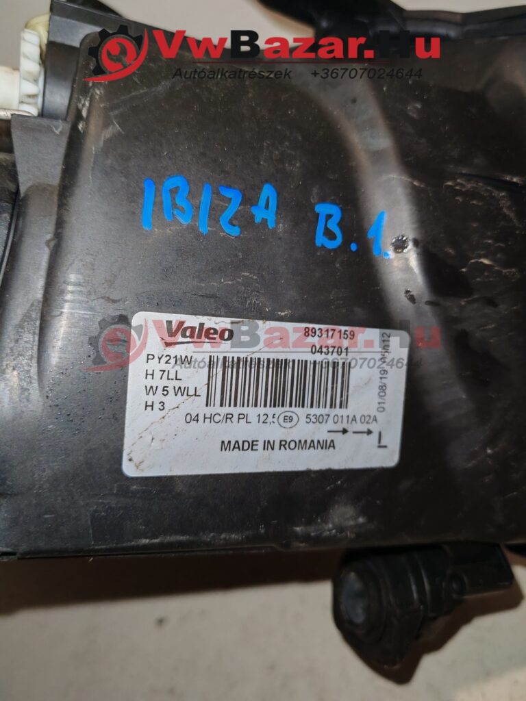 Első fényszóró bal SEAT Ibiza 89317159