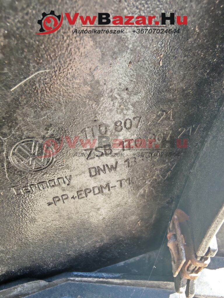 Első lökhárító VW TOURAN fekete 1T0807221