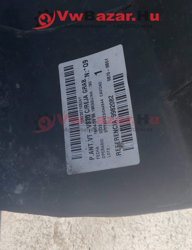 Első lökhárító MERCEDES VITO fekete 9982082
