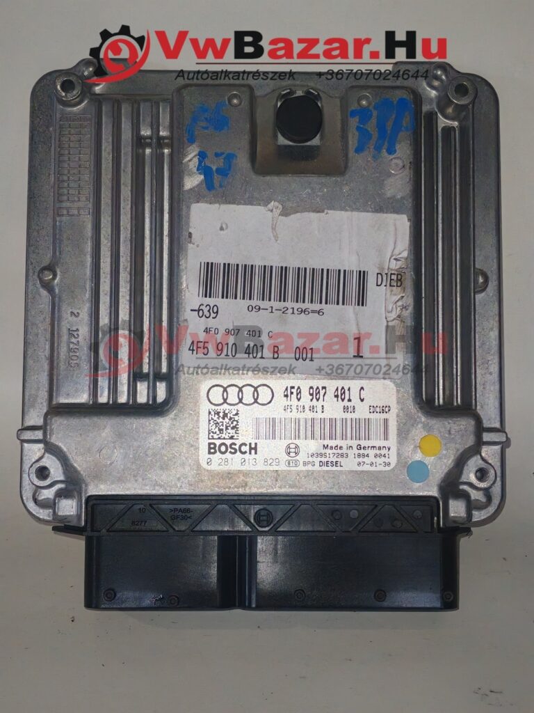 Motorvezérlő AUDI A6 4F 4F0907401C