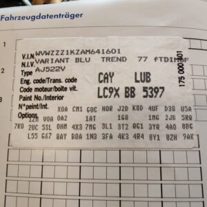 CAY Motor VW GOLF VI komplett motor